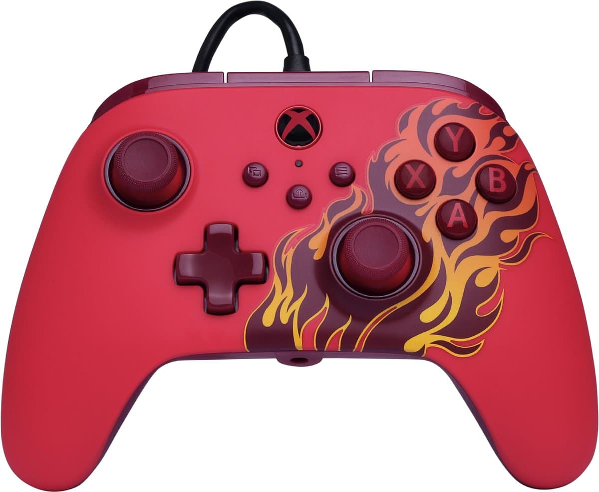 PowerA Advantage Bedrade Controller voor Xbox Series X|S - Rood vuur