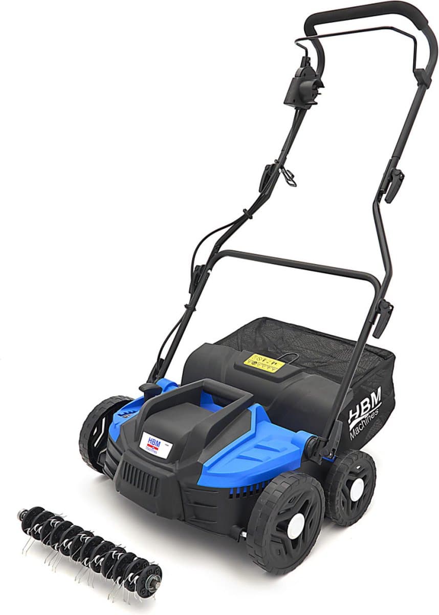 1500W Verticuteermachine 360 mm inclusief Raker Verticuteerdiepte 3mm, 6mm, 9mm, 10mm en 12mm - afbeelding 1