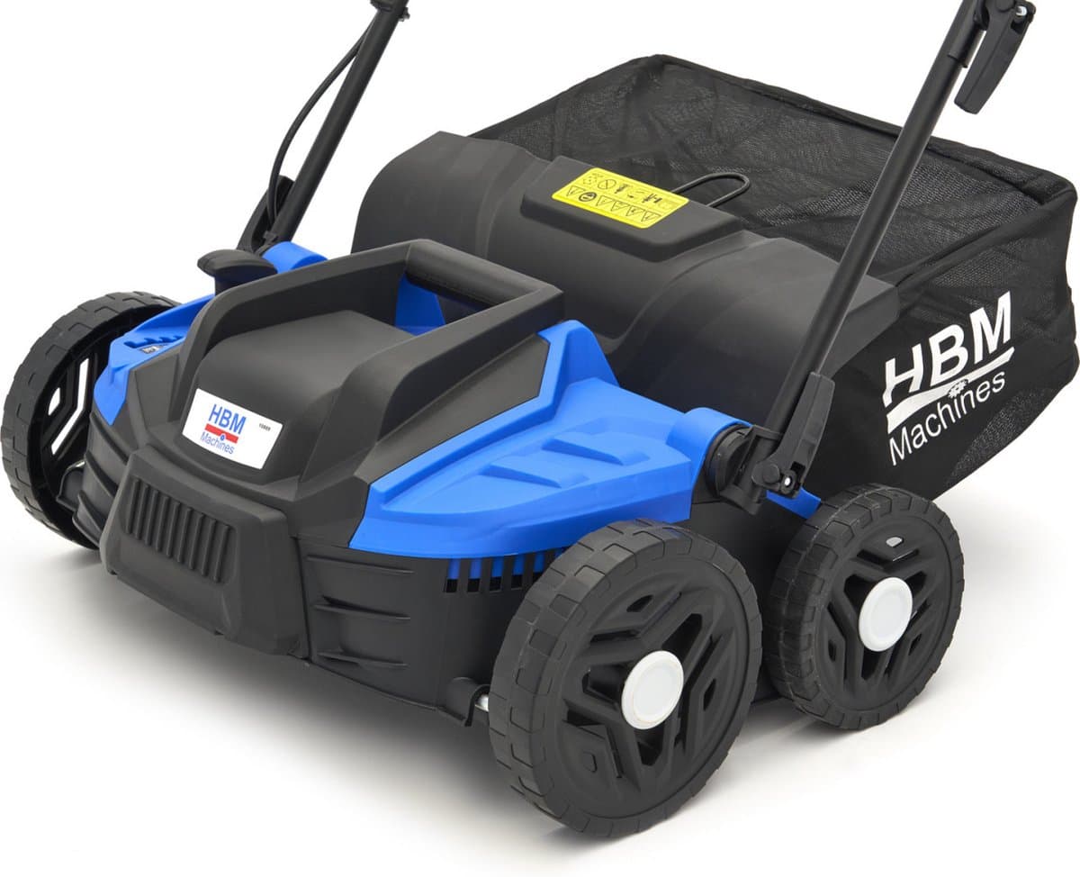 1500W Verticuteermachine 360 mm inclusief Raker Verticuteerdiepte 3mm, 6mm, 9mm, 10mm en 12mm thumbnail 3