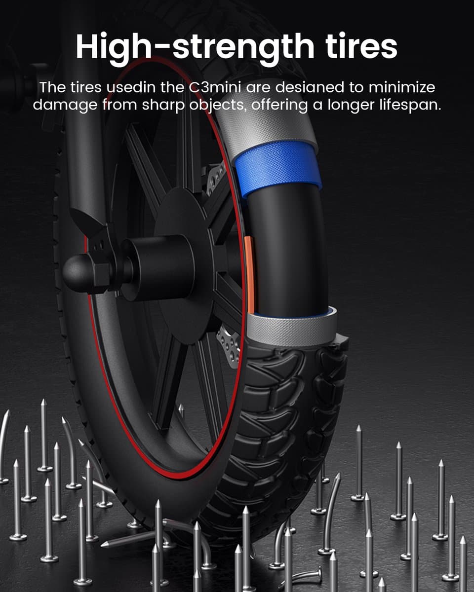 DYU B20 MINI Volwassen elektrische fiets - 36V 7,8Ah Accu - 14 inch banden – Max. snelheid 25 km/u - Mechanische schijfremmen - 34km actieradius thumbnail 5