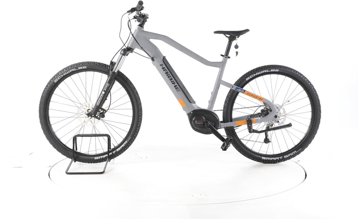Haibike Hardnine 4 Elektrische hardtail mountainbike Bosch Accu 400Wh 29" grijs thumbnail 6