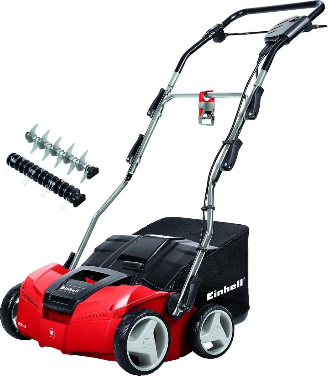 Einhell Verticuteerder en Beluchter GE-SA 1435 (1400W - 35 cm werkbreedte - tot 3-9 mm werkdiepte - in hoogte verstelbaar stuur - opvangzak 28 L - incl. beluchtingsrol) - afbeelding 1