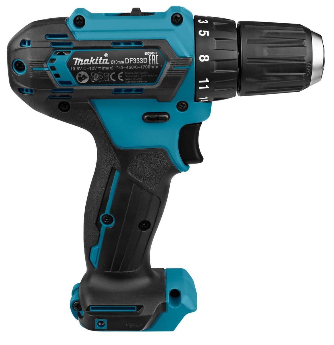Makita DF333DZJ 12V Accu Boor- En Schroefmachine In Mbox Zonder Accu's En Lader thumbnail 3