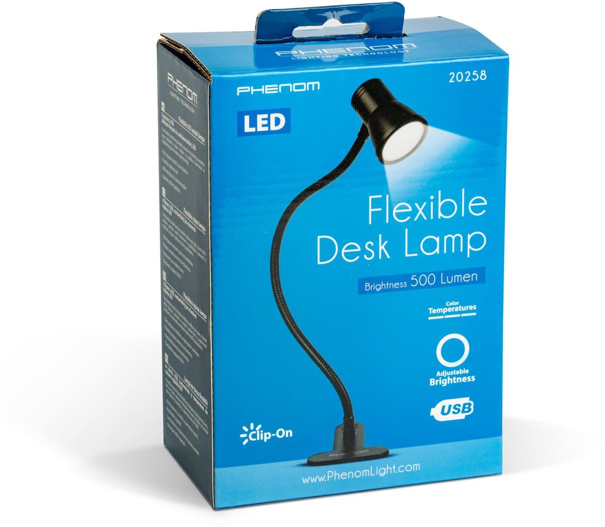 Flexibele Bureaulamp Met Klem En USB – LED Leeslamp Met Verstelbare Helderheid En Kleurtemperatuur – Zwart Metaal – Voor Bureau, Bed Of Plank [20258] thumbnail 4