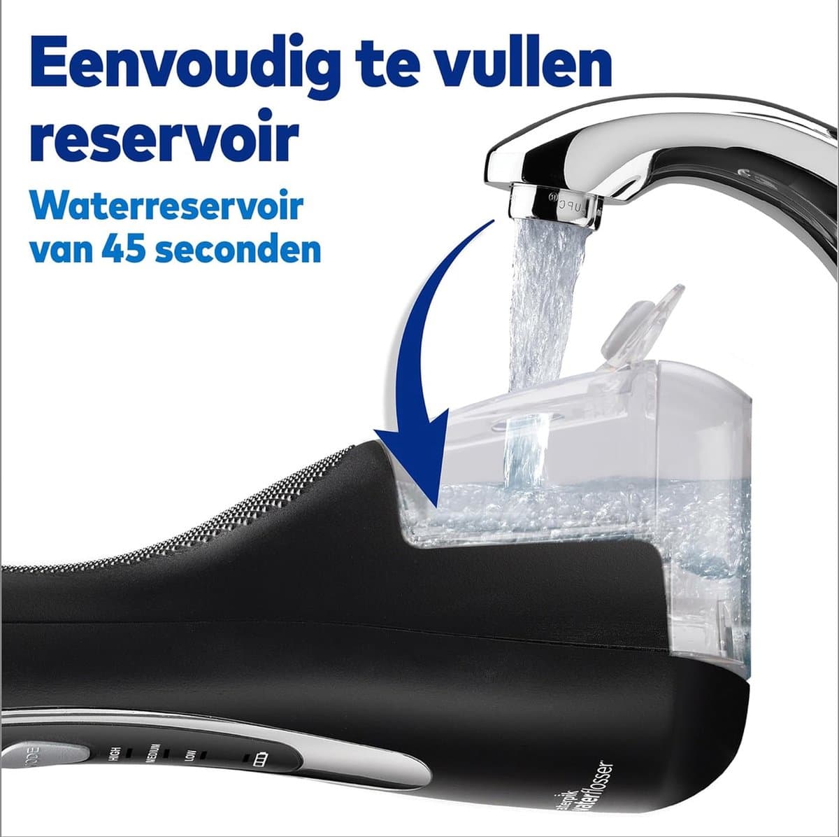 Waterpik Waterflosser Draadloos Advanced WP-582EU Black - thumbnail 2