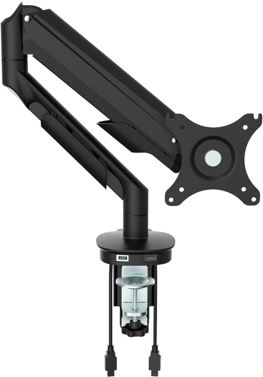 Enkele monitorarm incl. USB poorten wit thumbnail 7