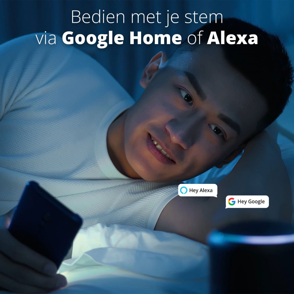 FlinQ LumiFan XL Ø60 cm Smart Plafondventilator met Verlichting - Lamp met 16 Miljoen Kleuren - Ventilator voor aan het Plafond - Ideaal voor op de Slaapkamer - Bestuurbaar met App of Afstandsbediening thumbnail 7