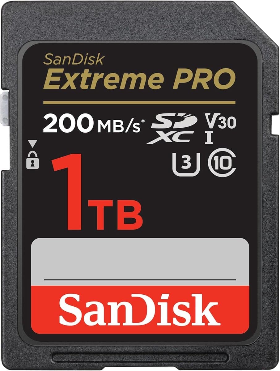 Grote Geheugenkaart - SDXC Opslag - 4K Video Opnemen - Snelle Overdracht - 1 TB - Zwart