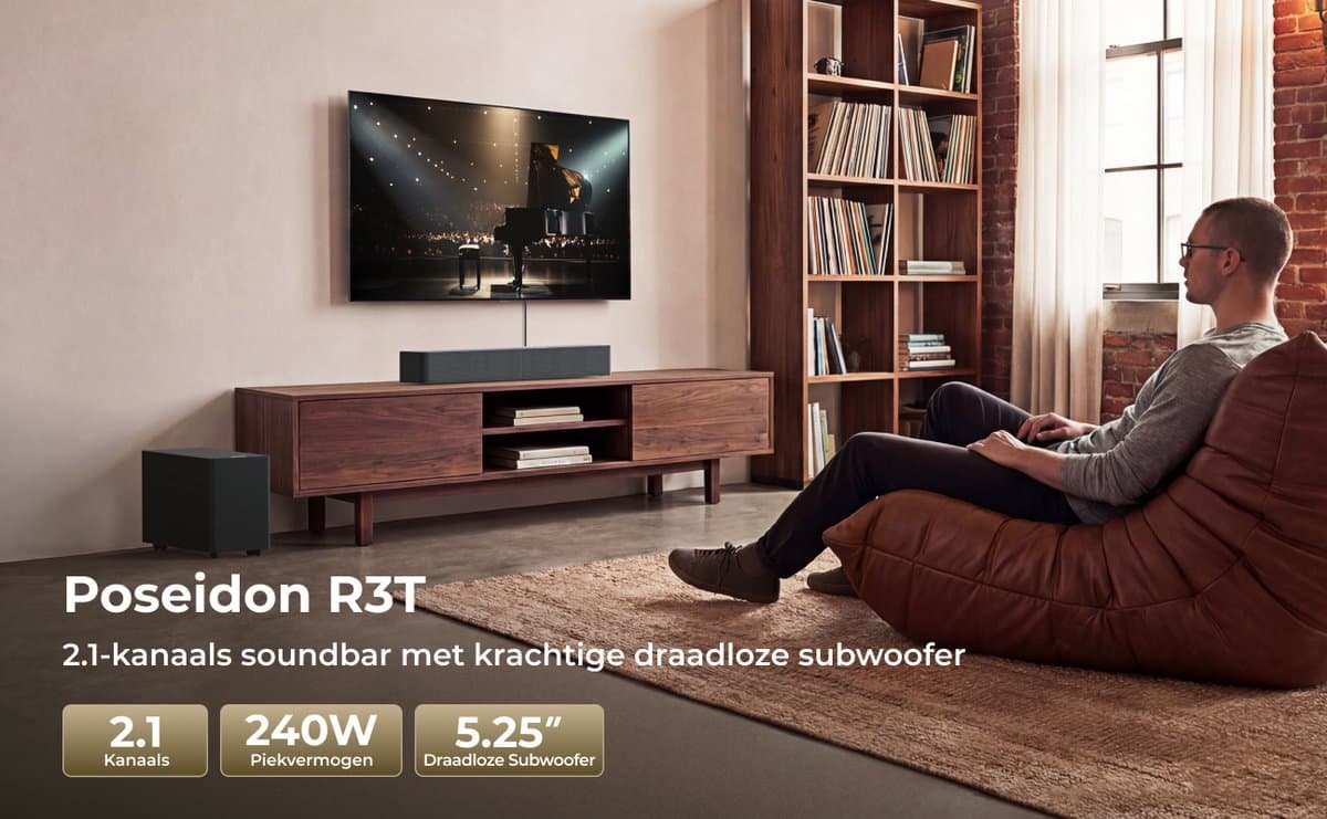 ULTIMEA Poseidon R3T - 2.1 Soundbar met draadloze subwoofer thumbnail 2