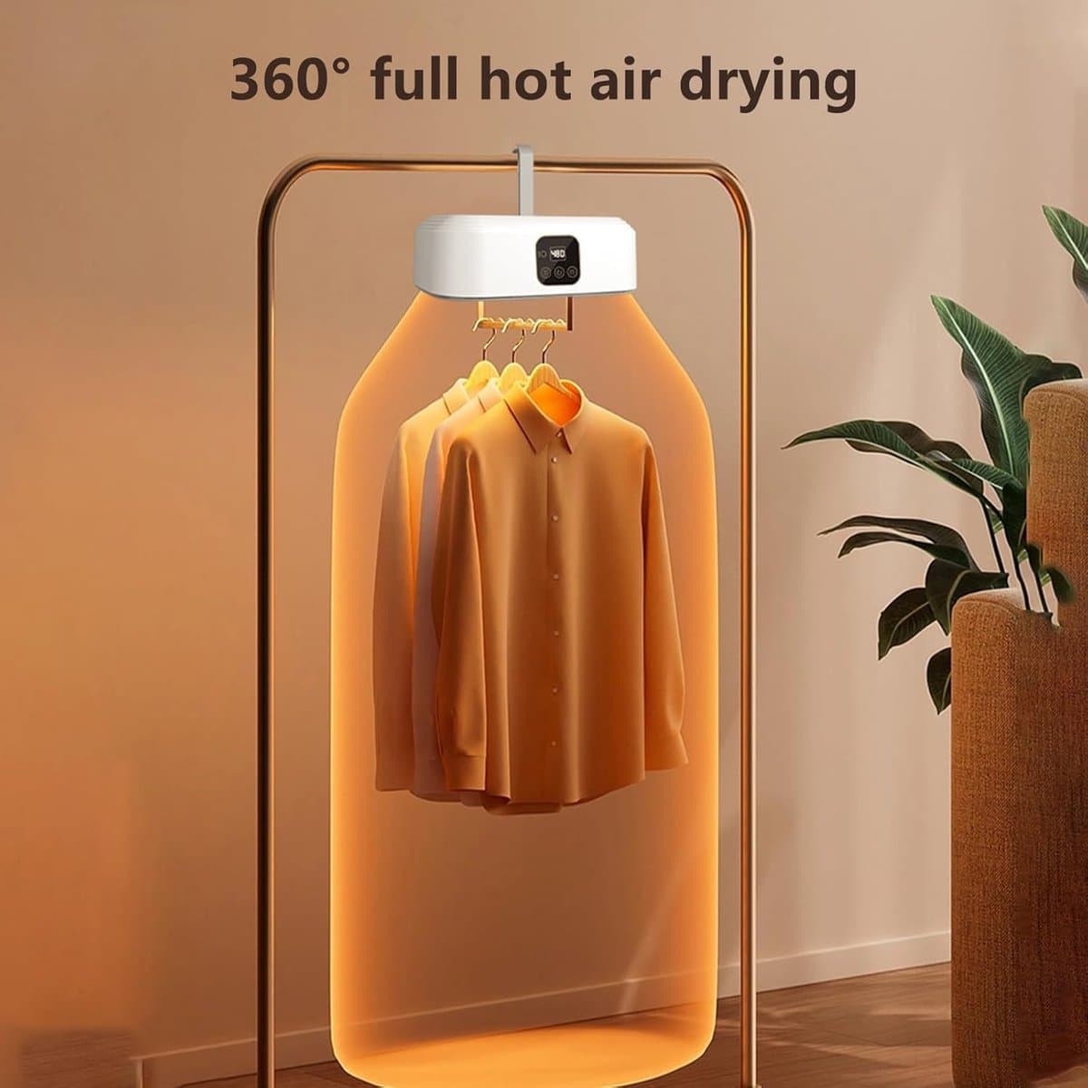 Mini Wasdroger met Warmtepomp - Draagbare Droger met UV-Sterilisatie, Afstandsbediening en 1-8 Uur Timer, Compact voor Reizen, Hotel, Camping en Thuisgebruik thumbnail 3