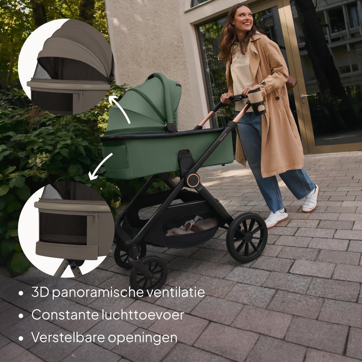 Lionelo Layla 3-in-1: Reiswieg, buggy en i-Size autostoel thumbnail 8