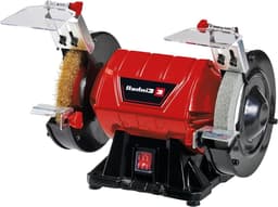 Productfoto van Dubbele Slijper - Bankslijper Werkbank - Gereedschap Schoonmaken - Krachtige 350 Watt Motor - 150 mm Schijven - Rood
