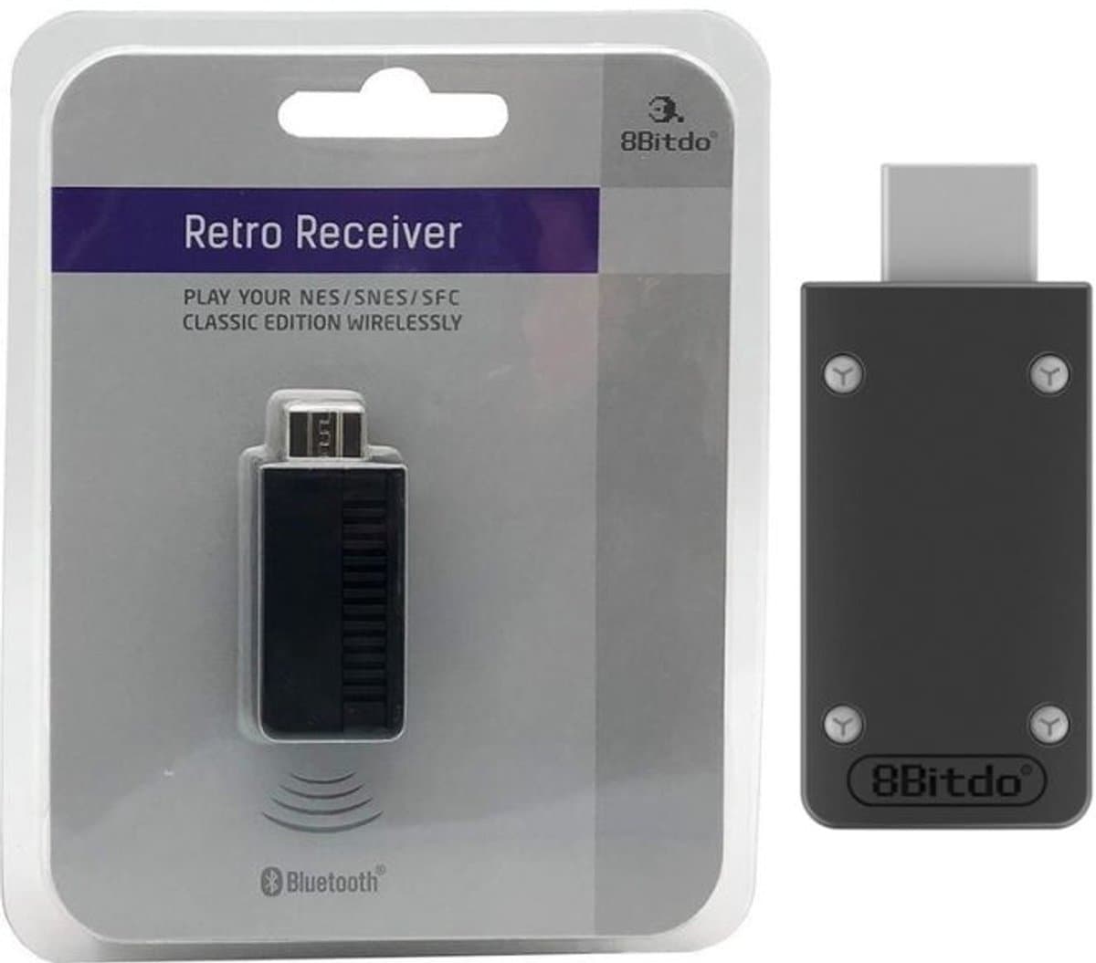8BitDo Retro Receiver - Classic Edition - Black PS3 PS4 Wii Switch Xbox thumbnail 6