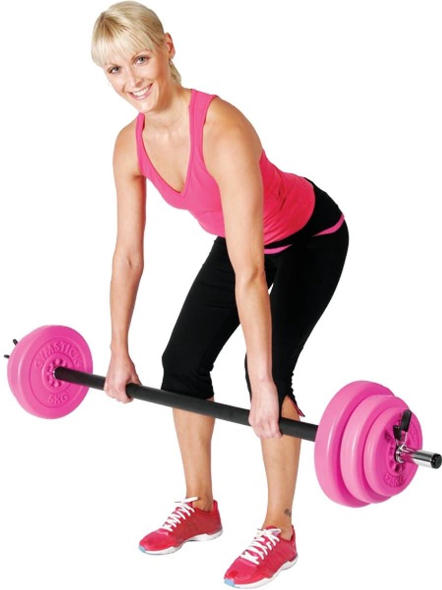 Gymstick Aerobic Pump Set - Halterset - Vivid - 20 kg - 6 halterschijven - Incl. halterstang en veerclipsluiters - Inc. gratis online trainingsvideo's thumbnail 3