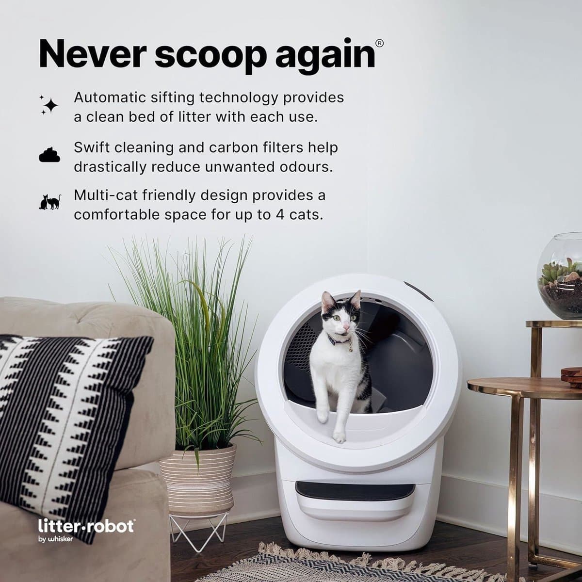 Litter-Robot 4 - Automatische zelfreinigend kattenbak met app thumbnail 6