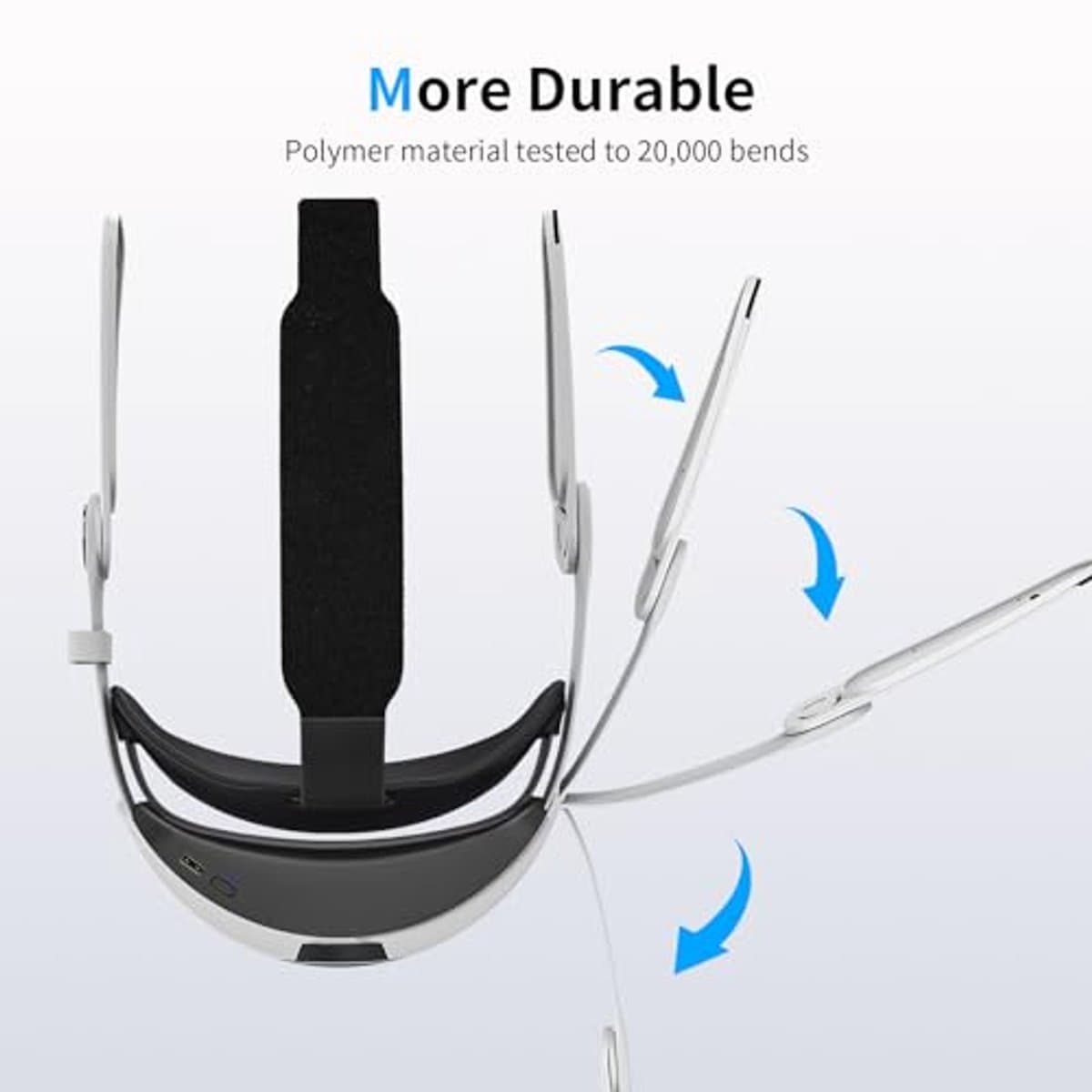 Elite Strap voor Meta Quest 3 - 10.000 mAh Batterij, VR-accessoires met Verstelbare Hoofdband thumbnail 6