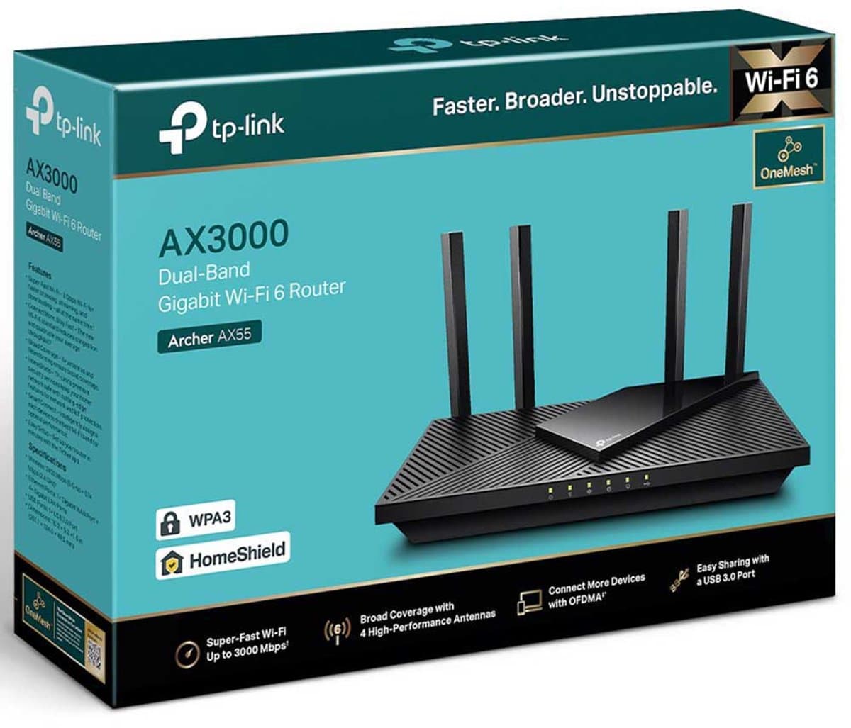 TP-Link Archer AX55: WiFi 6-router met 3000 Mbps en dual-band thumbnail 6