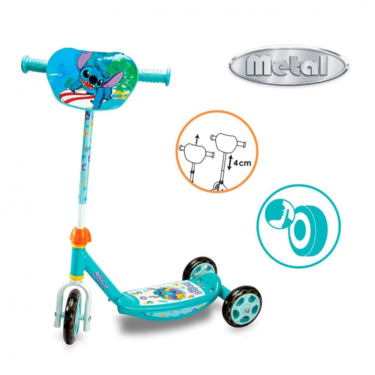 Smoby - Lilo & Stitch - Stitch - Scooter - Step - Vanaf 3 jaar. thumbnail 2