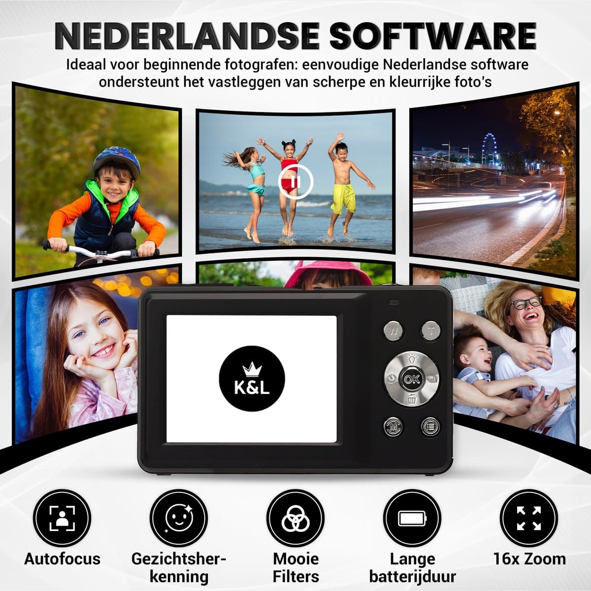 K&L KL-PRO-44-Z compactcamera met 32GB-kaart thumbnail 7