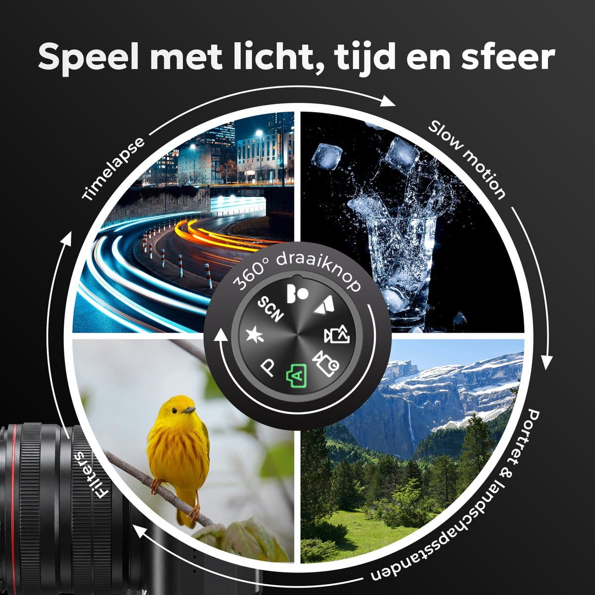 Kiekz Fotocamera 88MP - Digitale Camera 8K - 16X Digitale Zoom - Fototoestel - Compact Camera - Ideaal voor Kinderen en Beginners - Inclusief 32GB SD Kaart - Verbeterde lens thumbnail 7