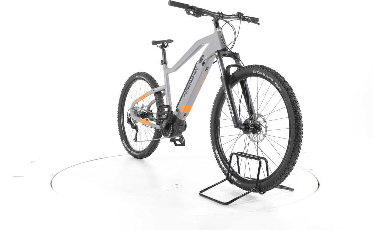 Haibike Hardnine 4 Elektrische hardtail mountainbike Bosch Accu 400Wh 29" grijs thumbnail 3