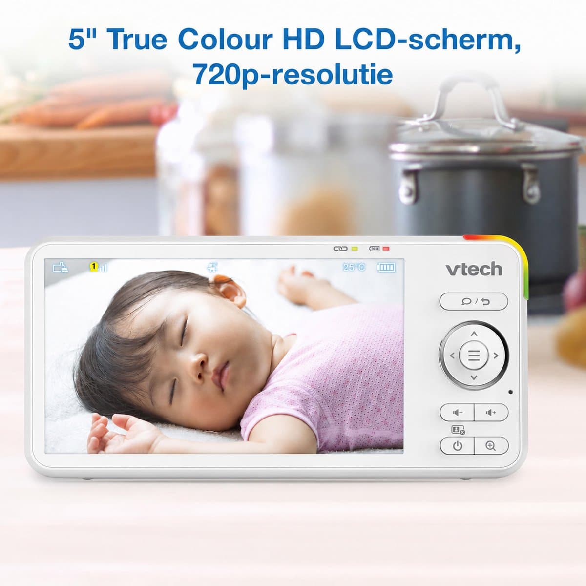 VTech RM5756HD Smart video babyfoon met camera - 5 inch Scherm - Wi-Fi - 1080p Full HD - smartphone app thumbnail 7