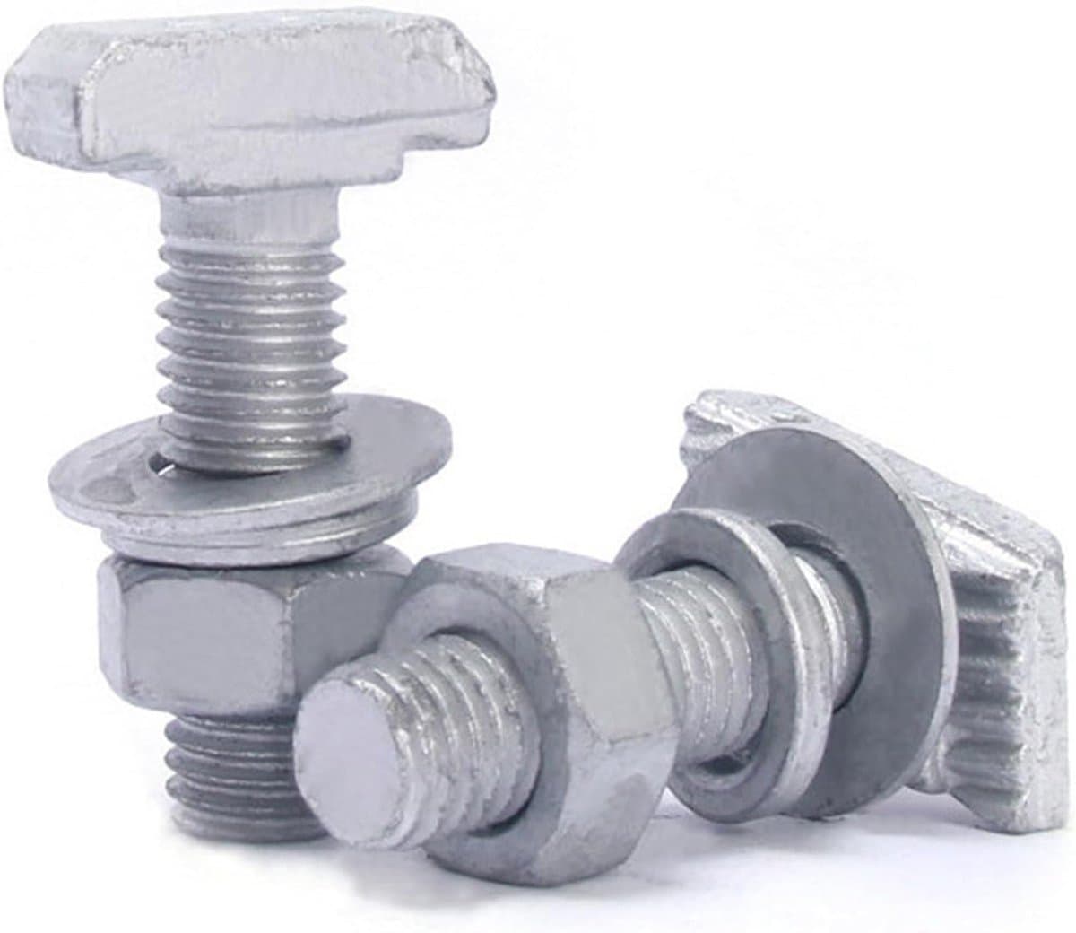 T-groove adapters set van 8, RVS groeven voor fietsen, dakkoffers en ski-uitrusting, ideaal voor reparaties en belastingbeperkingen thumbnail 5