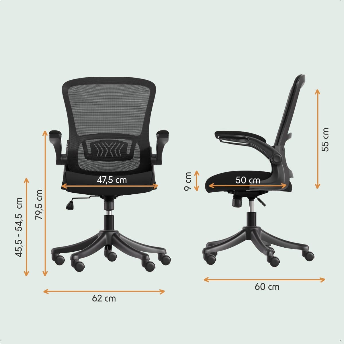 LifeGoods Ergonomische Bureaustoel - NEN1335-gecertificeerd - Gamestoel - Office Chair - Volwassenen - Kantoorstoel - Verstelbaar - Zwart thumbnail 7