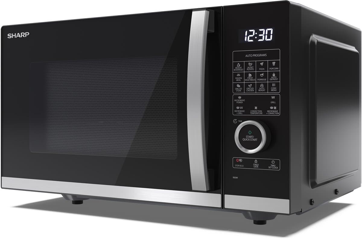 Sharp YC-QC254AE-B Flatbed Combi magnetron - 900W - 25ltr - zwart thumbnail 8