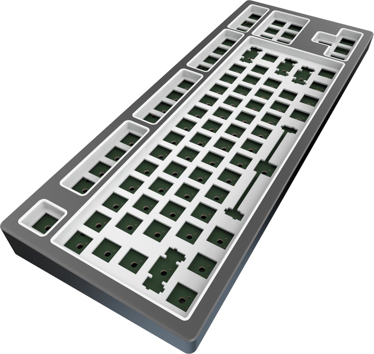 Dark Project - KD87B LTD Aluminum Cloud Grey - Mechanisch Bedraad Toetsenbord - Barebones thumbnail 2