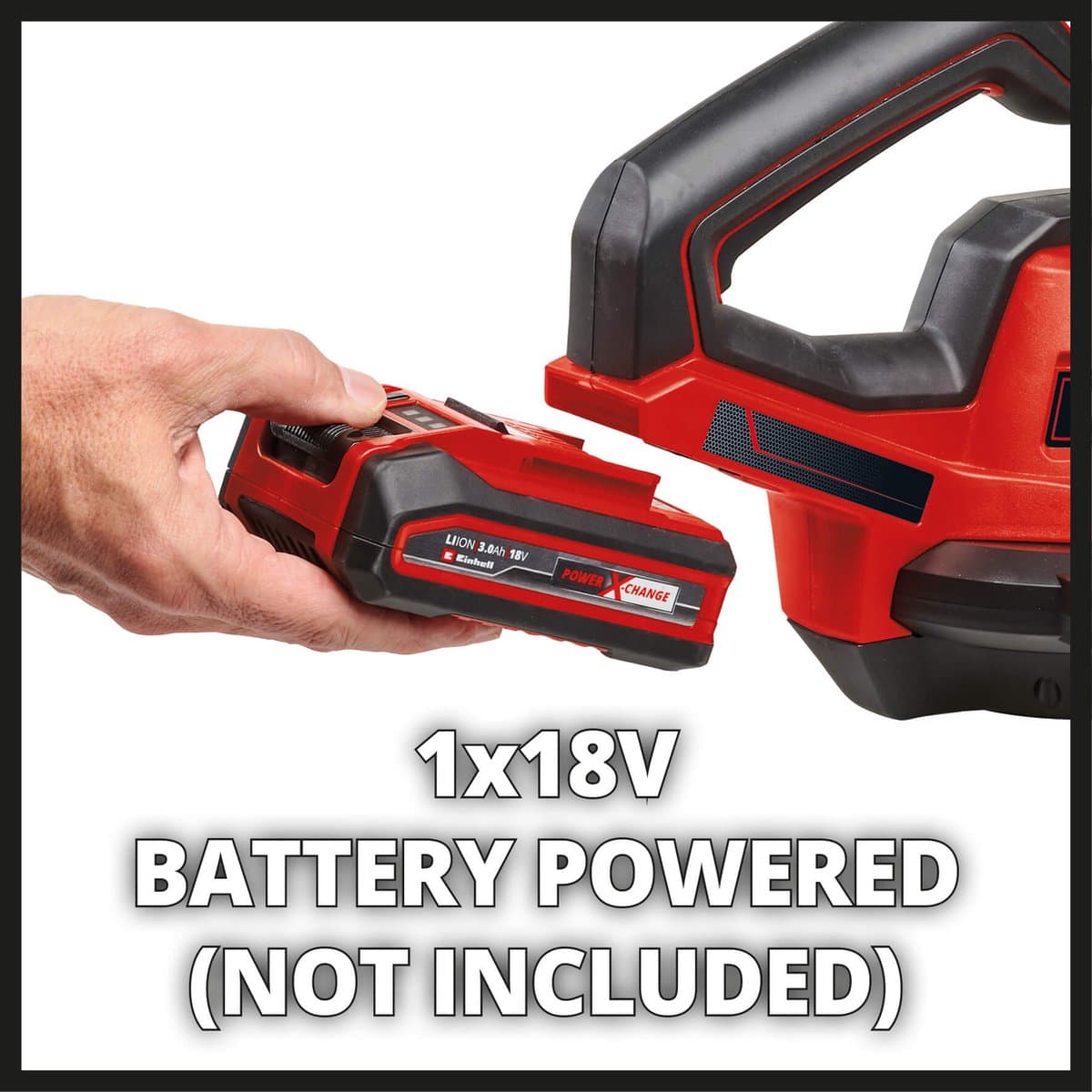 Einhell Accu Universele Blazer GE-UB 18/250 Li E Solo - Power X-Change - 18 V/Li-ion - Blaassnelheid: 250 km/h - 3-delige buis - Elektr. toerentalregeling met led-indicatie - Excl. accu en lader thumbnail 4