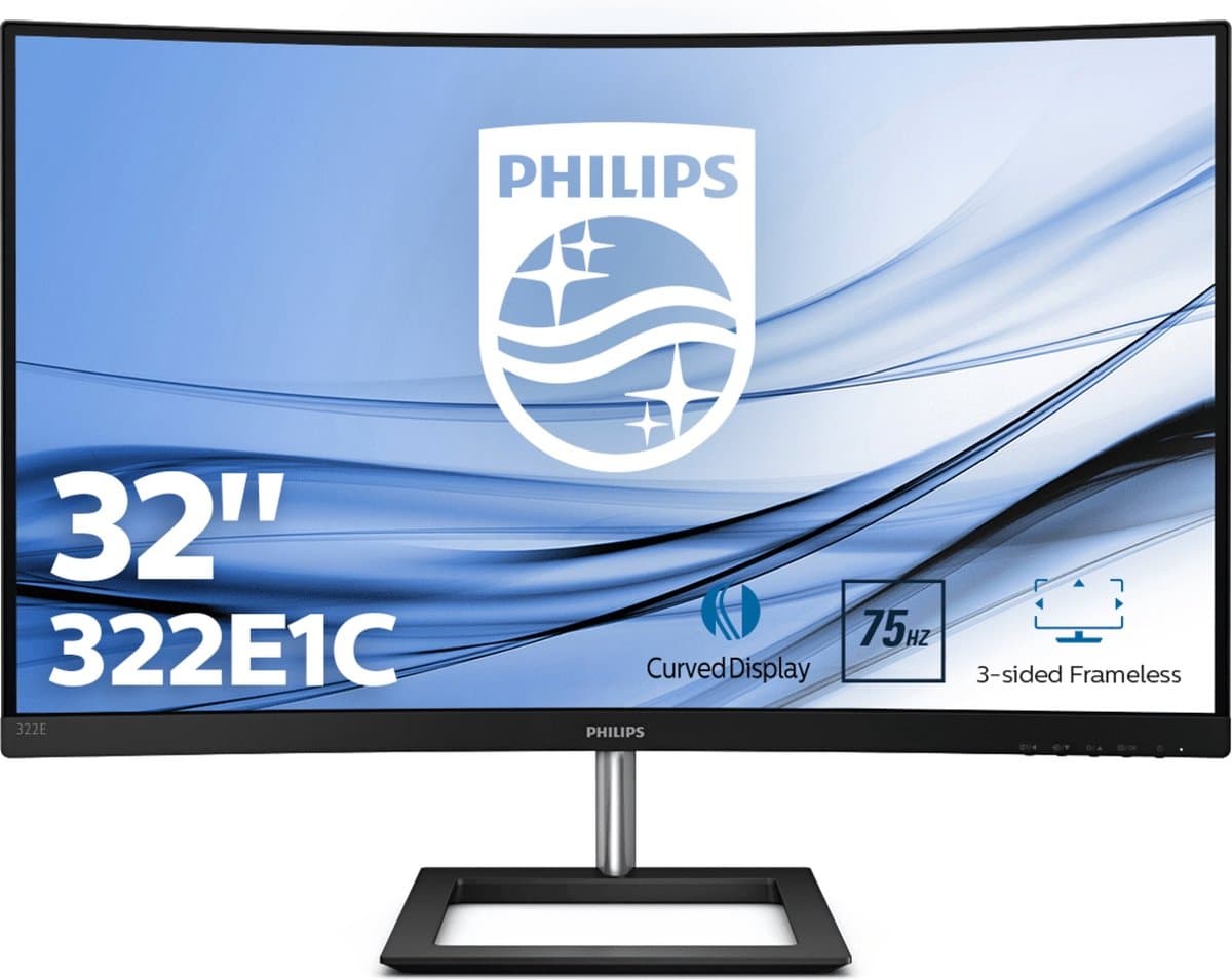 Philips 322E1C - 32 inch Curved Full HD monitor met FreeSync