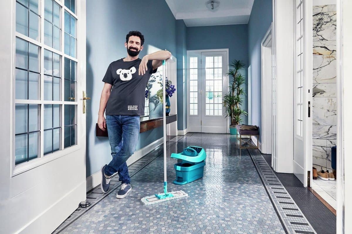 Leifheit Profi XL vloerwisser - compleet systeem - micro duo - met wieltjes - 42 cm wisbreedte - 8 ltr emmer thumbnail 5