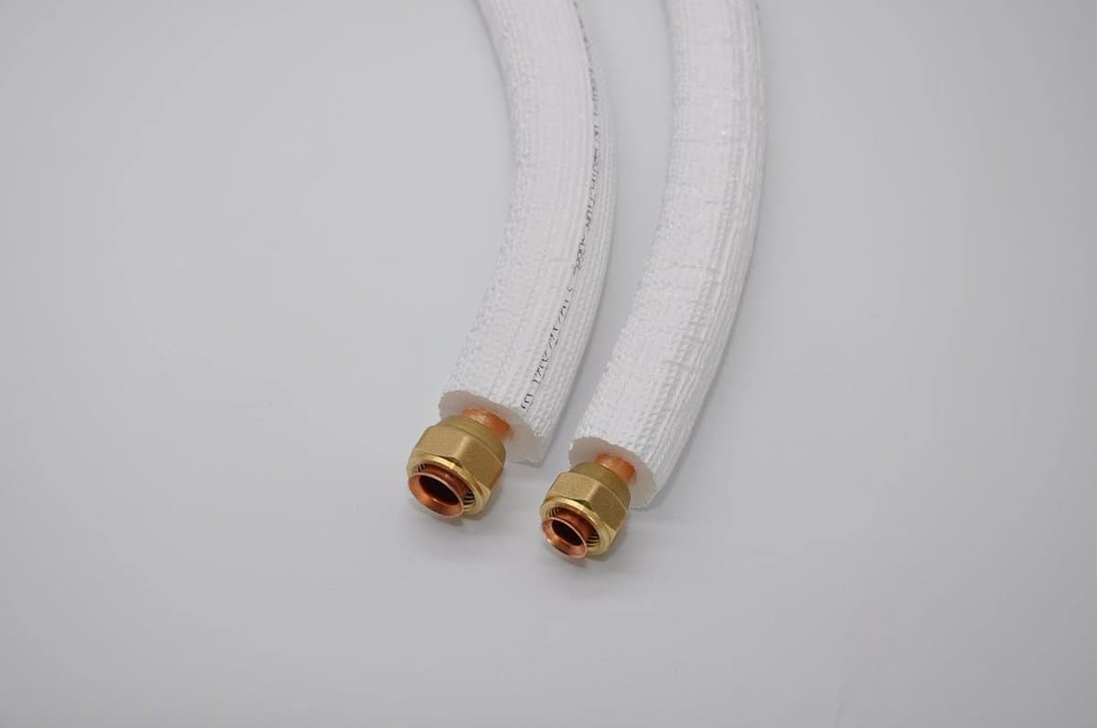 Koelmiddelleiding Split Unit - Koperen Leiding Airco - Airco Installatie - Voorgeïsoleerd R32/R410A - 6 Meter - Wit thumbnail 4