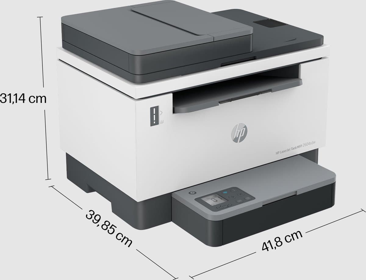 HP LaserJet Tank MFP 2604sdw - Laserprinter - Zwart-Wit Printer - 3 jaar garantie na registratie thumbnail 7
