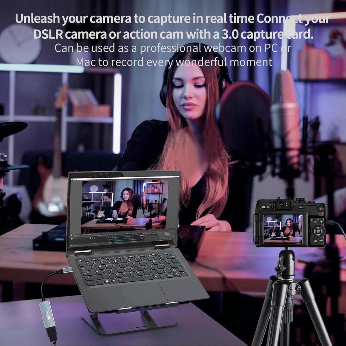 HDMI naar USB C 3.0 Video Capture Card - 1080P 60FPS voor Streaming en Gaming thumbnail 6