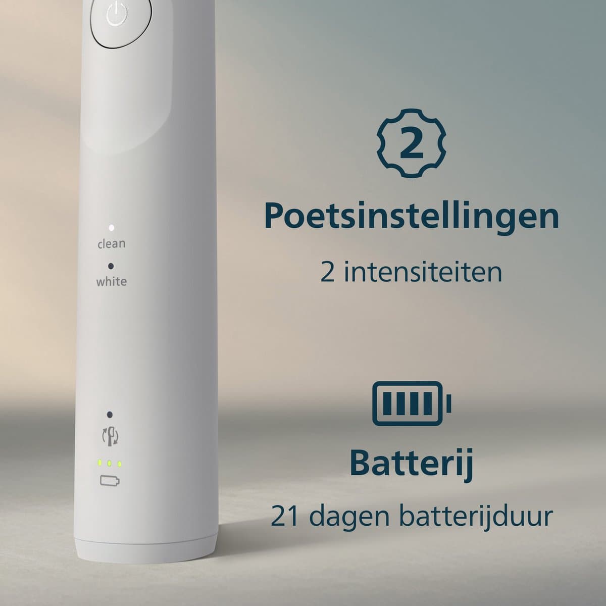 Philips Sonicare 5500 Series - Elektrische Tandenborstels - Wit & Blauw Duopack – 2 Reisetuis - Wittere tanden - HX7119/01 thumbnail 7
