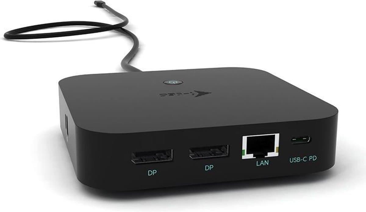 i-tec - USB-C Thunderbolt 3™ - Compact Dock - dual 4K DisplayPort - 100W Power Delivery - 6 USB-poorten en Gigabit Ethernet thumbnail 5