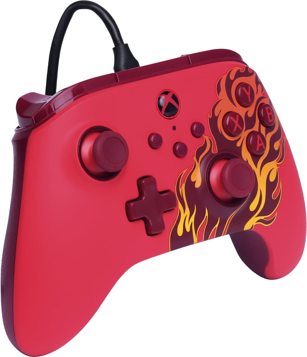 PowerA Advantage Bedrade Controller voor Xbox Series X|S - Rood vuur thumbnail 3