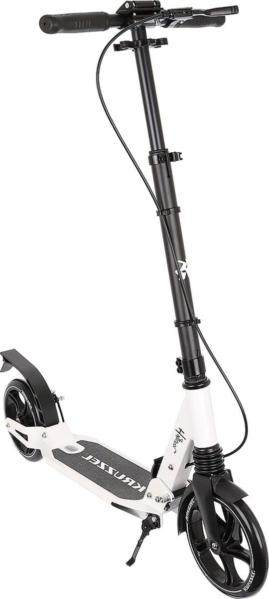 Kruzzel Hyperion City Scooter - Step voor volwassenen - Opvouwbaar - Vering - Schijf rem - 100kg - Autoped - Grote wielen - Wit thumbnail 7