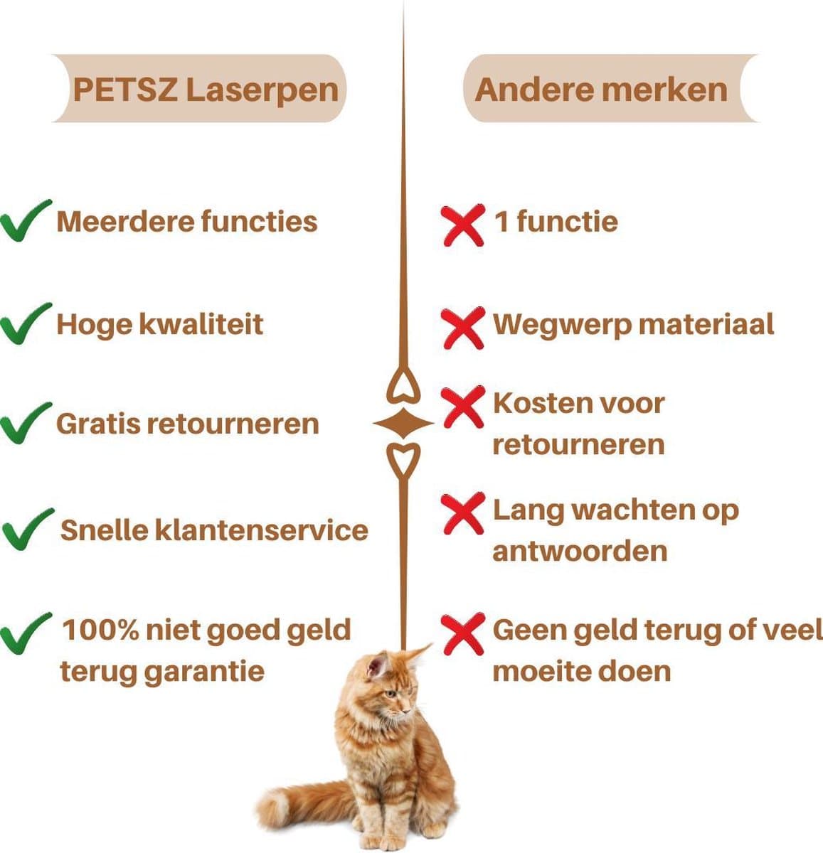 PETSZ Laserpen met 7 functies - Kattenspeeltjes - Kat - Laser - Kattenspeelgoed - RVS Opbergblikje thumbnail 5