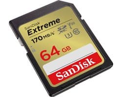 Productfoto van 64 GB Extreme SDXC 4K UHD Geheugenkaart