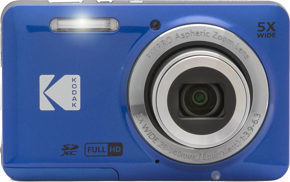 Kodak PIXPRO FZ55 blauw met 5x zoom en 1080p