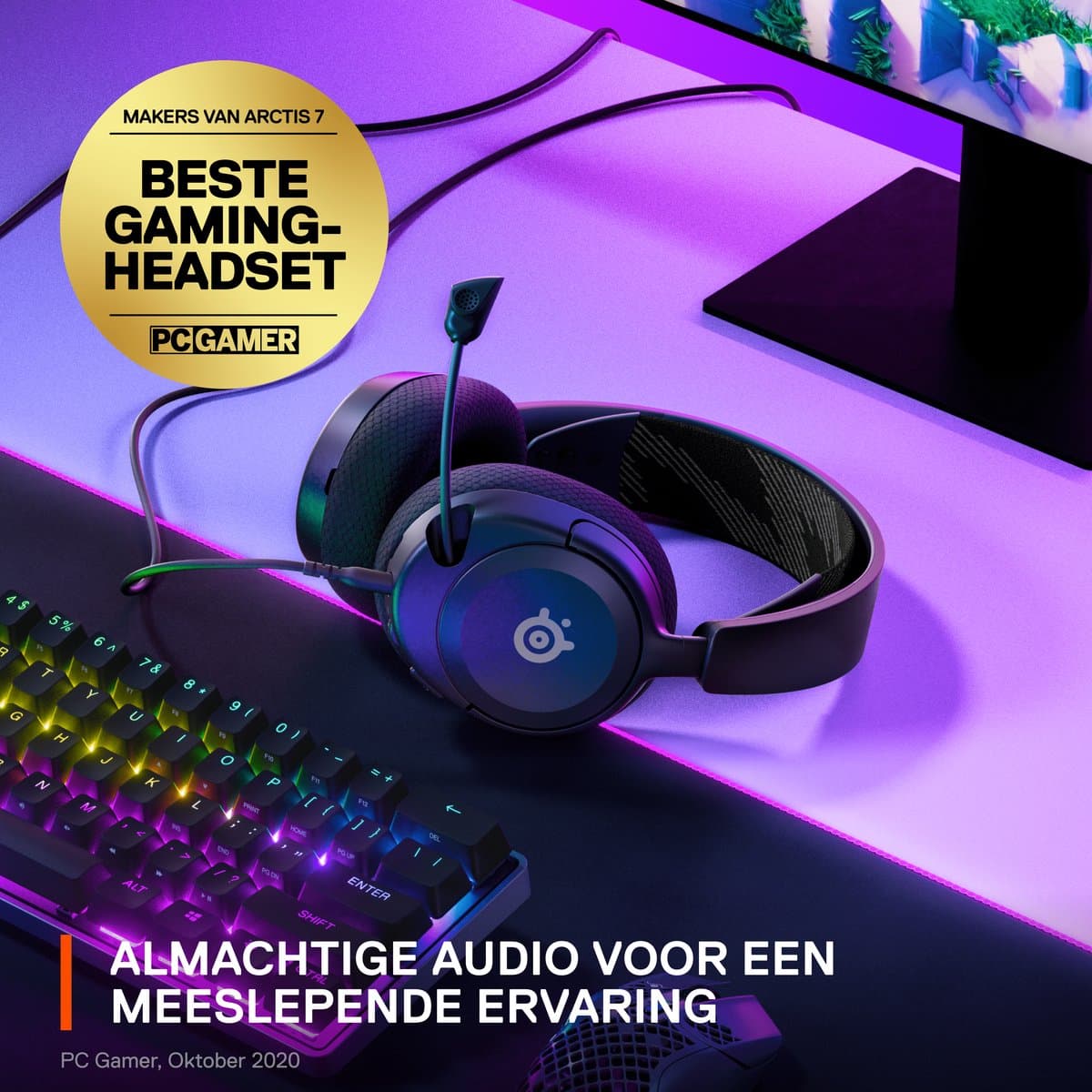 SteelSeries Arctis Nova 1 - Bedrade Gaming Headset - 3.5mm - PC, PlayStation, Xbox, Switch & Mobiel - Zwart thumbnail 8