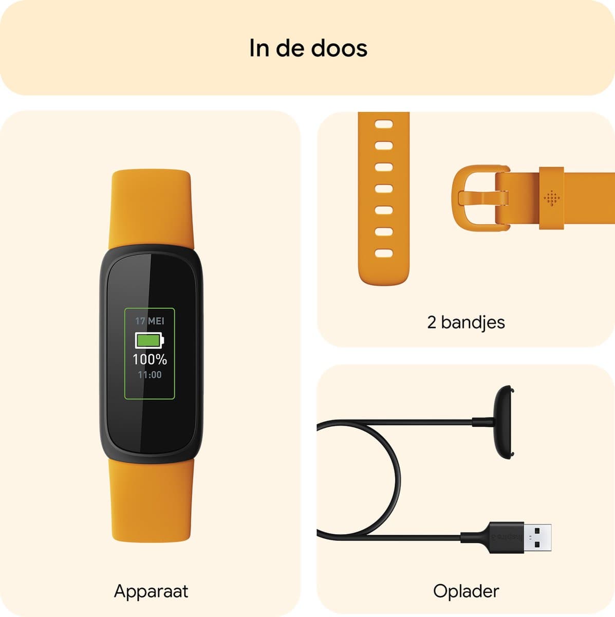 Fitbit Inspire 3 - Activity tracker - horloge met stappenteller - Geel thumbnail 8