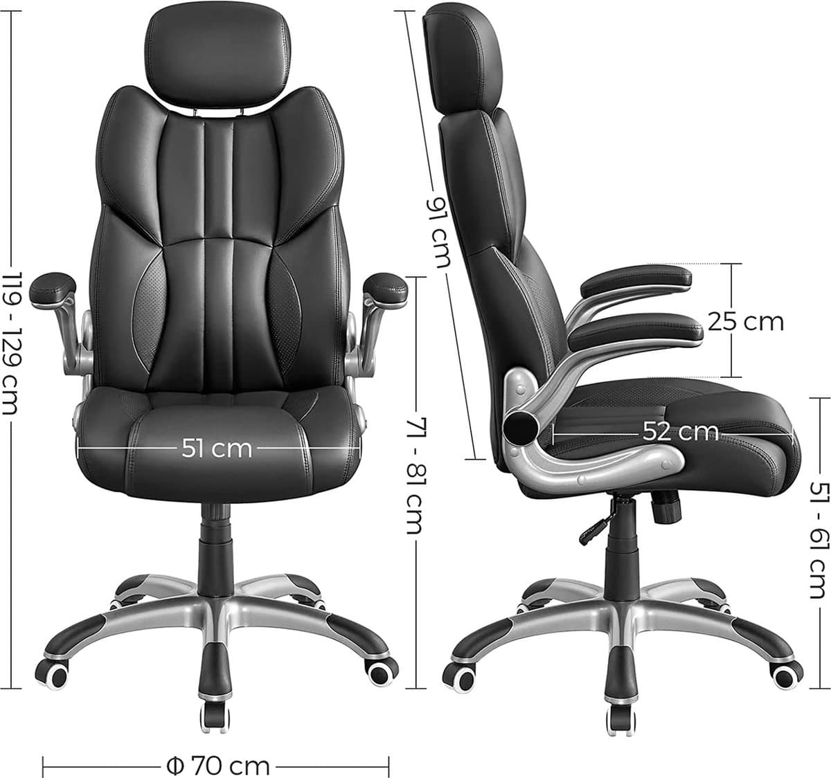 Bobbel Home - Ergonomische bureaustoel - Zwart thumbnail 6