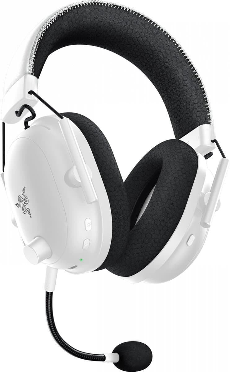 Razer BlackShark V2 Pro (2023) - Draadloze Gaming Headset - Bluetooth/2.4 GHz - PS5/PS4/PC - Wit thumbnail 2