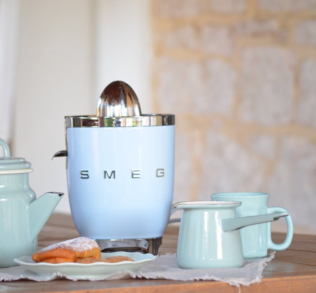 SMEG CJF11PBEU - Citruspers - Pastelblauw - Handmatige druk - 70W thumbnail 3