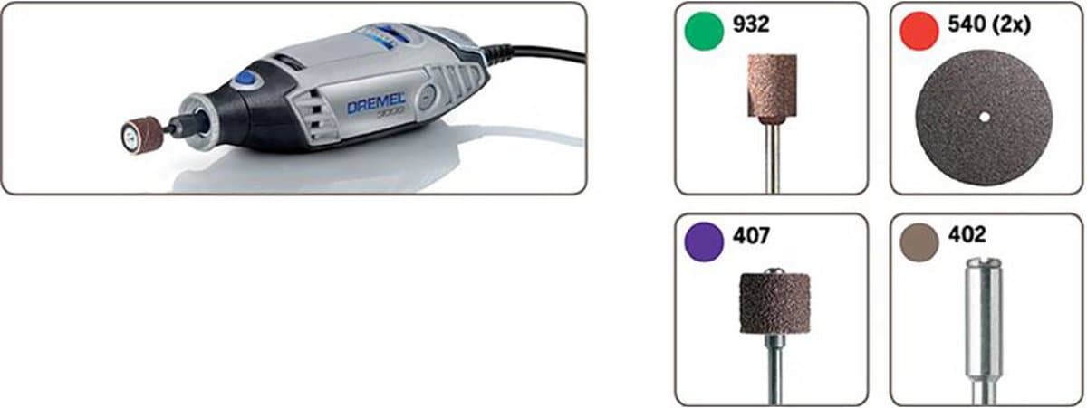 Dremel 3000 Multitool: 130W, EZ Twist, 5 accessoires thumbnail 5