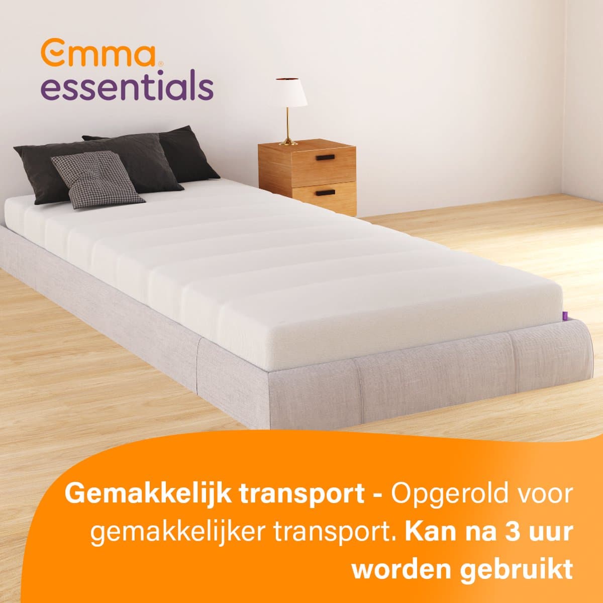 Emma Essentials Matras - 140x200 cm, ergonomische matras - 16cm hoog - Ademend - 30 nachten op proef - Ontworpen & Vervaardigd in Europa thumbnail 4
